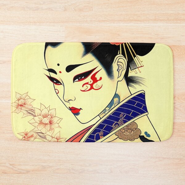 Item preview, Geisha Portrait in Traditional Japanese + Anime Style designed and sold by Ellen Davis.