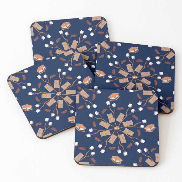 Item preview, S’mores Marshmallows Camping Pattern designed and sold by CampK80.