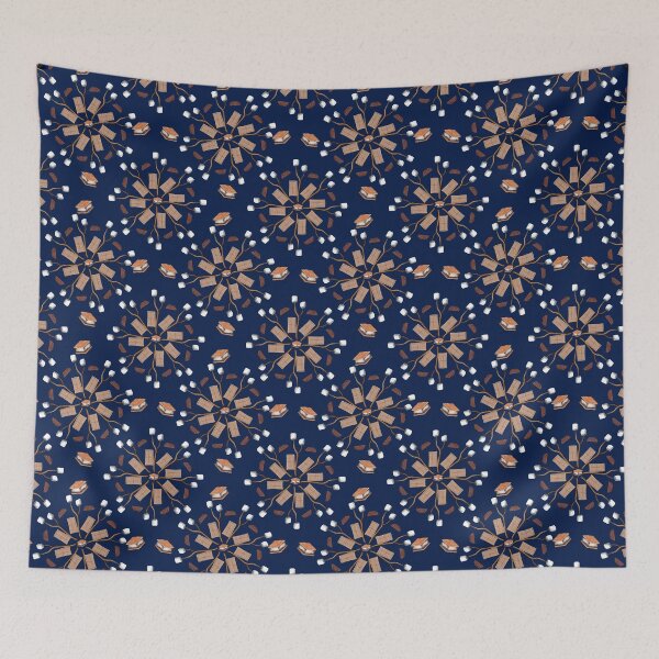 Item preview, S’mores Marshmallows Camping Pattern designed and sold by Art of Camping Now.