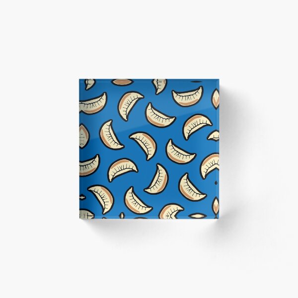 Gyoza Dumpling Pattern Acrylic Block
