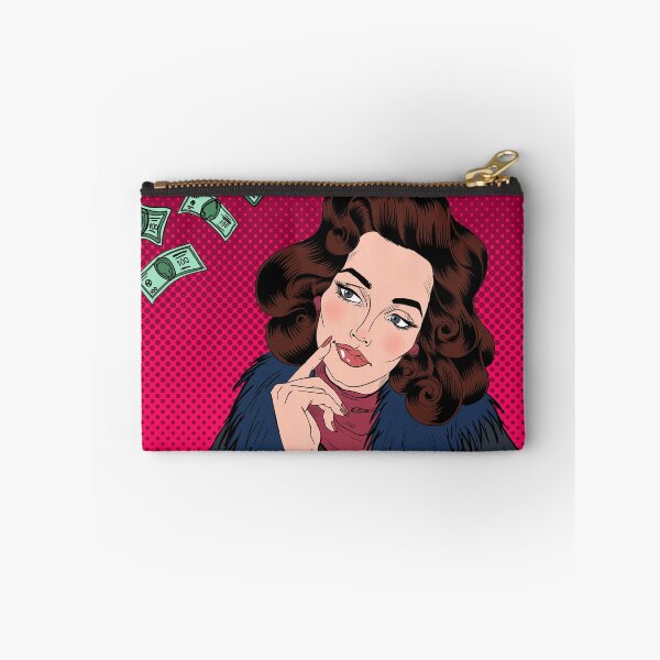 Item preview, Woman Dreaming About Money. Dreaming Woman. Attractive Woman. Big Dream. Rich Life. Money Dream. Pop Art Banner.  designed and sold by ivector.