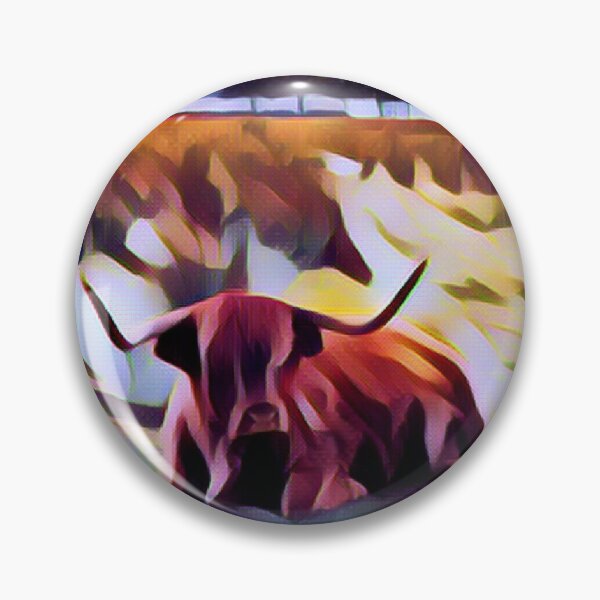 Item preview, Abstract Highland Cow Artwork designed and sold by FarmsteadAcers.