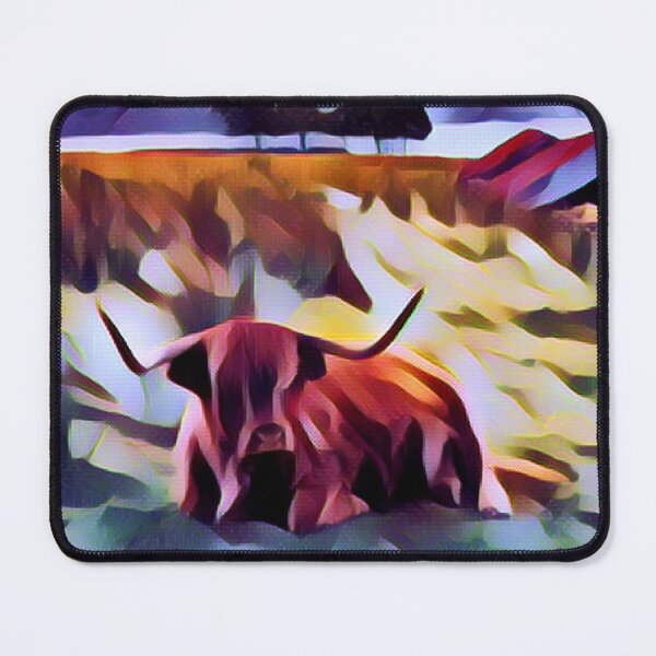 Item preview, Abstract Highland Cow Artwork designed and sold by FarmsteadAcers.
