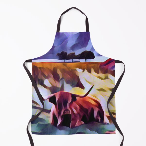 Item preview, Abstract Highland Cow Artwork designed and sold by FarmsteadAcers.