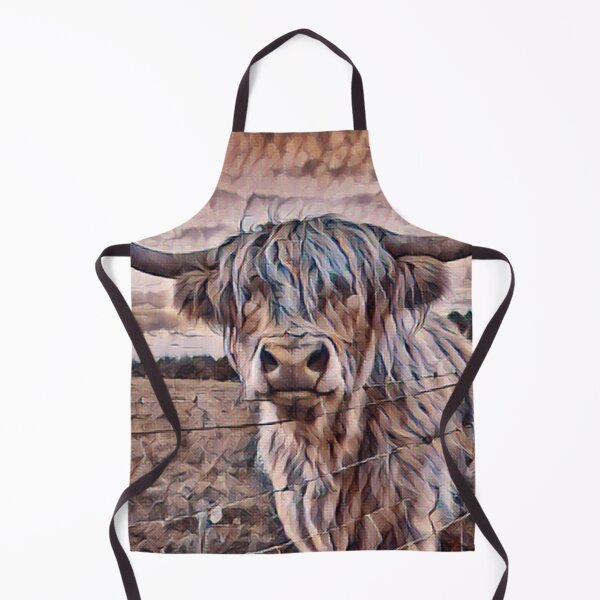 Item preview, Happy Highland Cow Painting designed and sold by FarmsteadAcers.