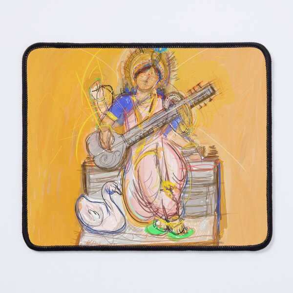 Item preview, goddess saraswati abstract painting | Saraswati abstract painting designed and sold by KARTICK DUTTA.