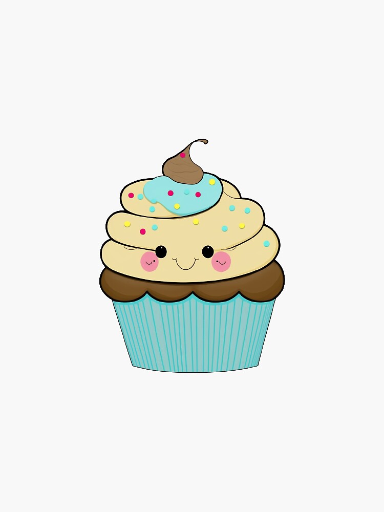 Vanilla Cupcake Sticker by slothgirlart