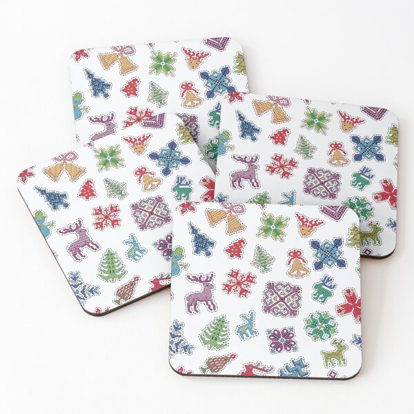 Item preview, Adornos navideños con bordado de Nanas designed and sold by Pink Pineapple Works.