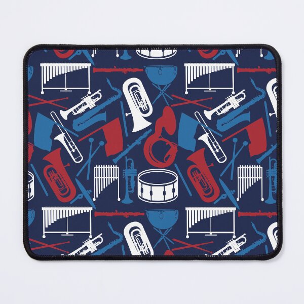 Item preview, Marching band red white and blue pattern designed and sold by kspfeif.