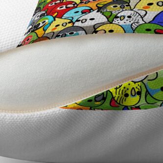 Alternate view of Too Many Birds! Bird Squad Classic Throw Pillow