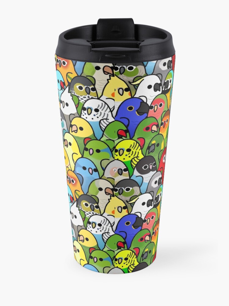 Alternate view of Too Many Birds! Bird Squad Classic Travel Coffee Mug