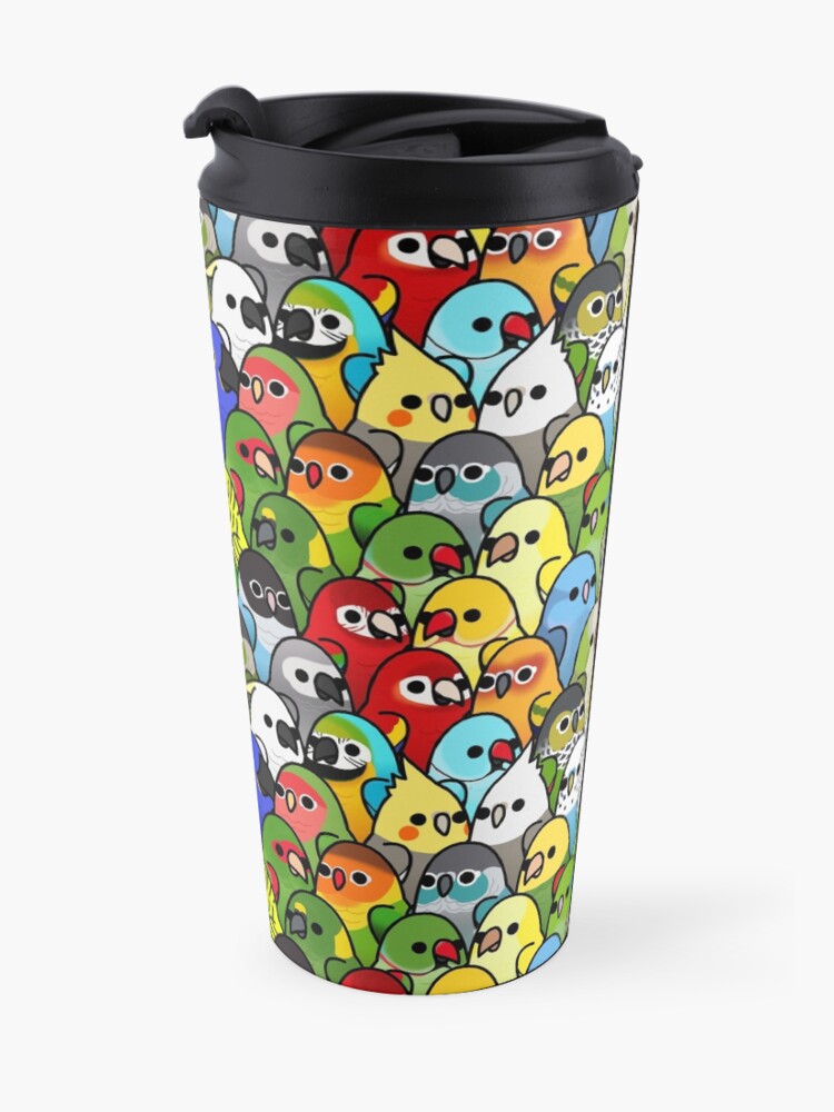 Alternate view of Too Many Birds! Bird Squad Classic Travel Coffee Mug