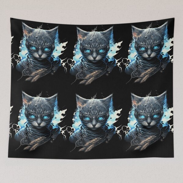 Item preview, Blue Aura Cat  designed and sold by reneromt.