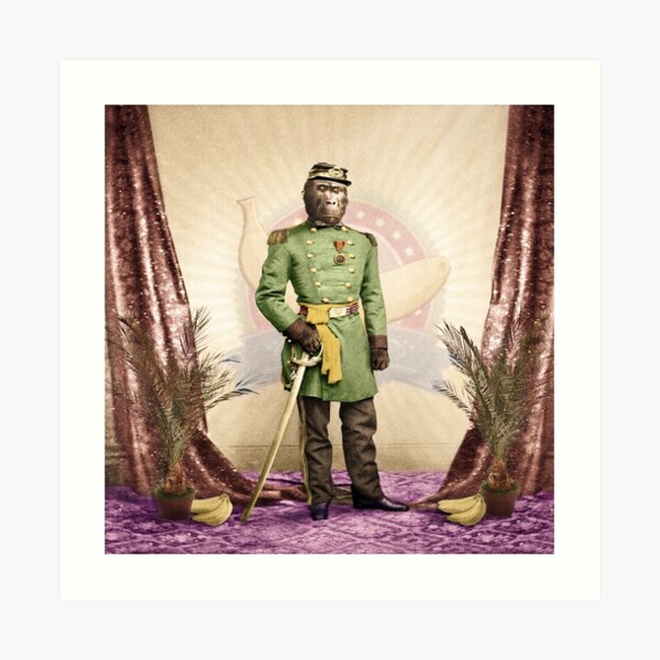 General Simian of the Glorious Banana Republic Art Print