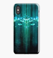 Fantasy Eyes - Modern Blue Futuristic Design iPhone Case/Skin