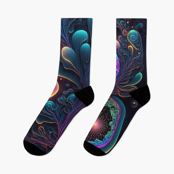 Item preview, Organic Neon Flower - Abstract  designed and sold by CometsPawPrints.