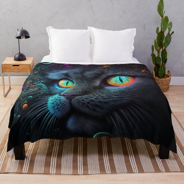 Item preview, Neon Cat - Abstract - Beautiful Eyes designed and sold by CometsPawPrints.