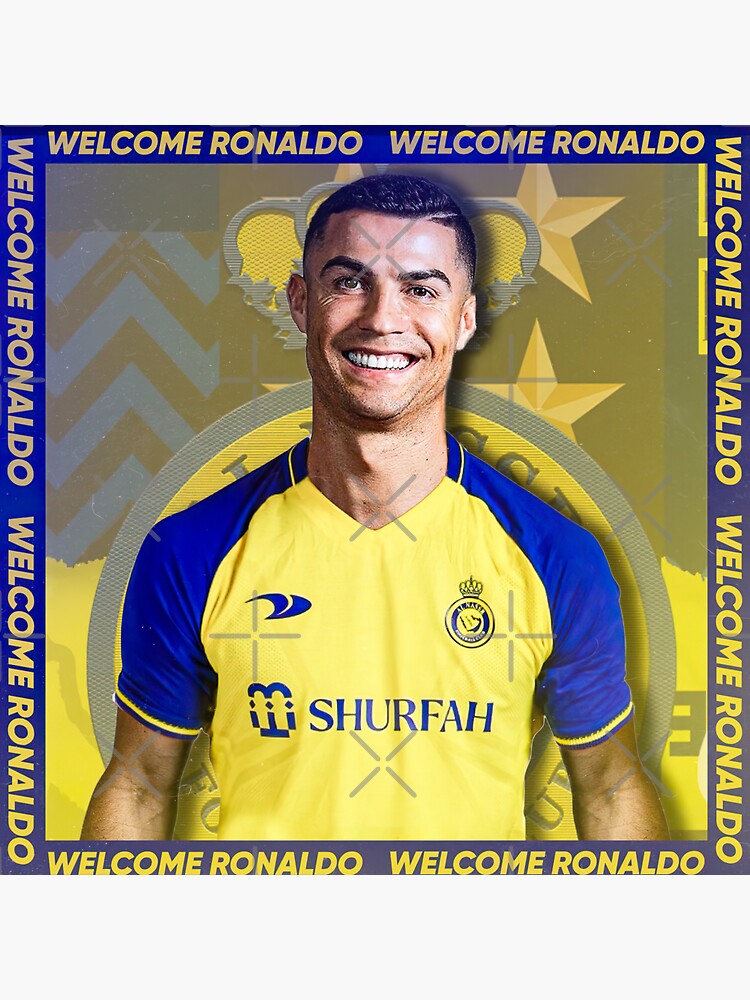 Cristiano Ronaldo Welcome Home Al Nassr Sticker For Sale By Lokiwithluv Redbubble 6407