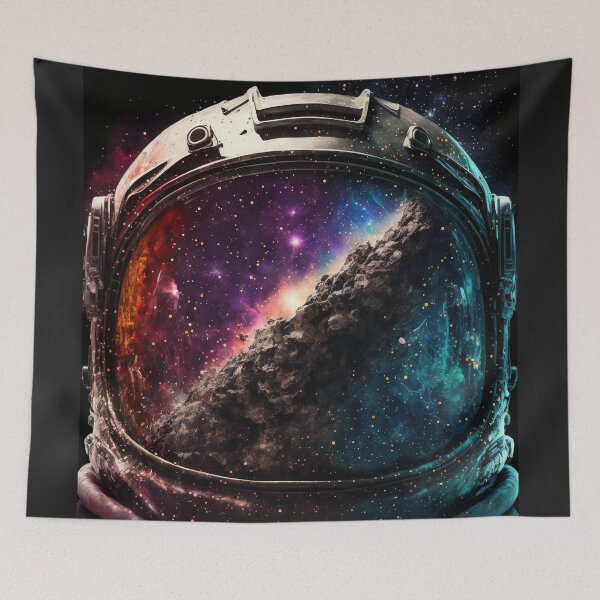 Item preview, Galactic Astronaut Helmet - Abstract designed and sold by CometsPawPrints.