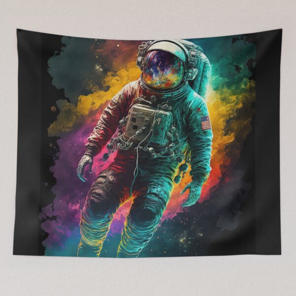 Item preview, Galactic Astronaut - Abstract designed and sold by CometsPawPrints.
