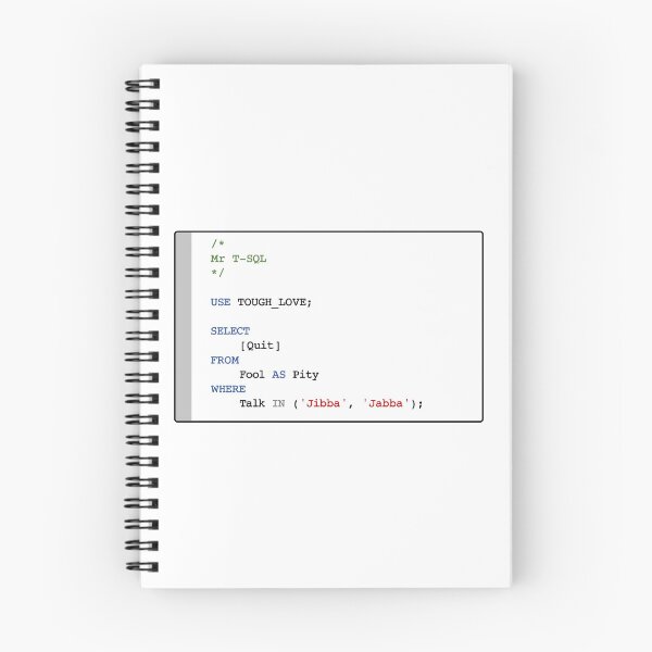 Item preview, Mr T-SQL - USE TOUGH_LOVE designed and sold by lachlansharp.