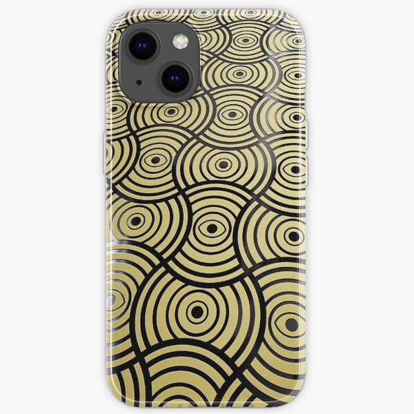 Eyes Golden Metallic Pattern iPhone Soft Case