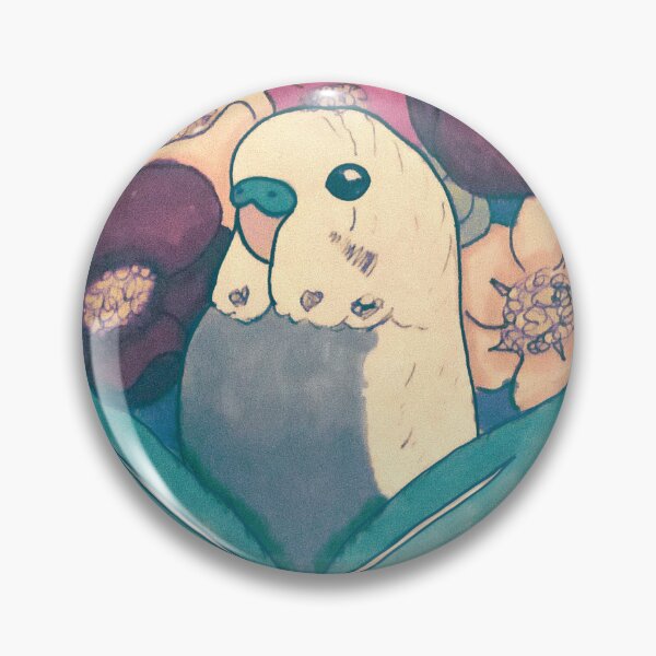 Item preview, Budgie with Flowers- Desaturated designed and sold by parakeetart.