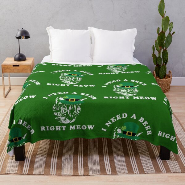 Item preview, I Need A Beer Right Meow St Patricks Day Cat Tabby designed and sold by yelly123.