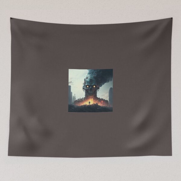Item preview, Potrait of cyborg robot apocalypse designed and sold by ARTeez⭐️⭐️⭐️⭐️⭐️.