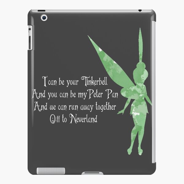 PORTAMI a Neverland Peter Pan Citazione Trilli Tablet Custodia Pelle Cover 