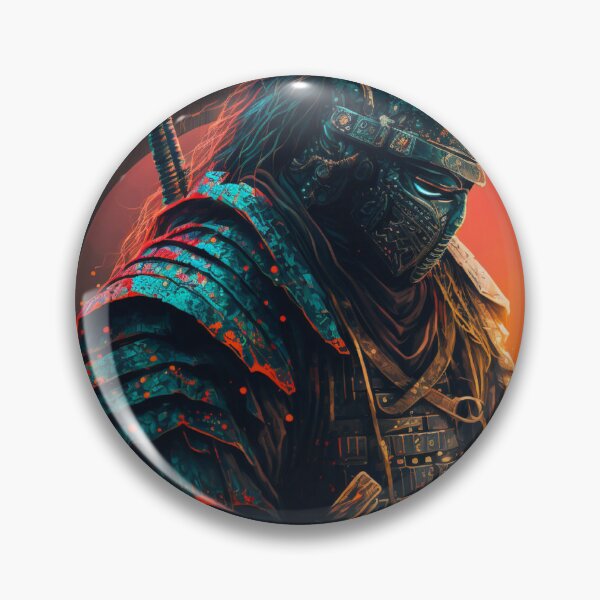 Item preview, Futuristic Samurai Warrior designed and sold by pretonopreto.