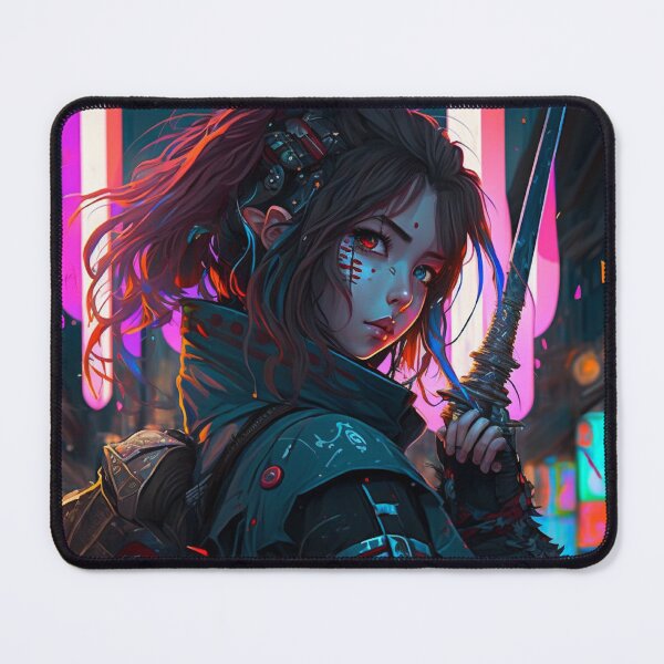 Item preview, Futuristic Samurai Woman designed and sold by pretonopreto.