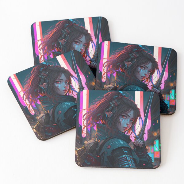 Item preview, Futuristic Samurai Woman designed and sold by pretonopreto.