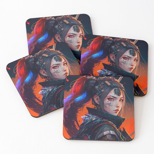 Item preview, Futuristic Samurai Woman designed and sold by pretonopreto.