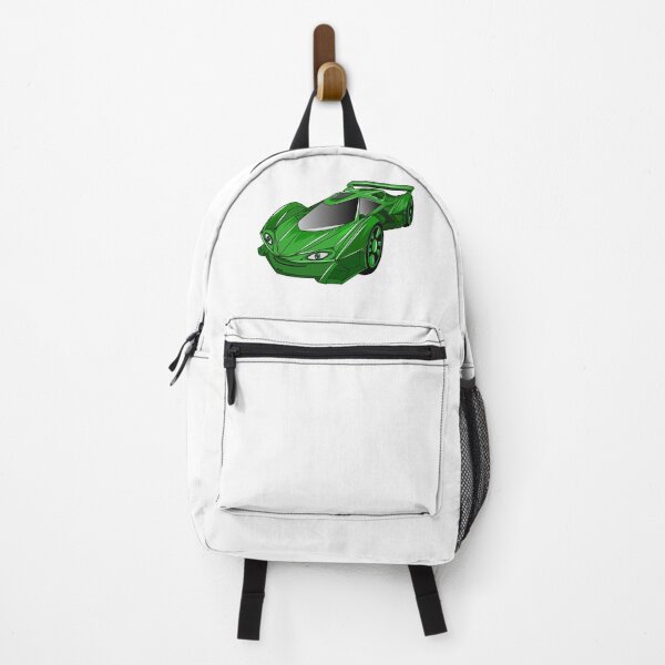 Item preview, Green sports car with airfoil illustration designed and sold by Misscartoon.
