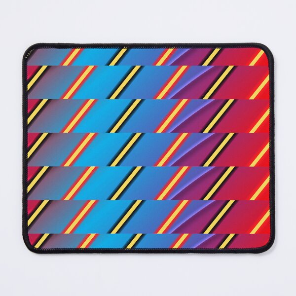Item preview, A horizontal tape with diagonal line. Diagonal lines on neon colourful background. designed and sold by Giree07.