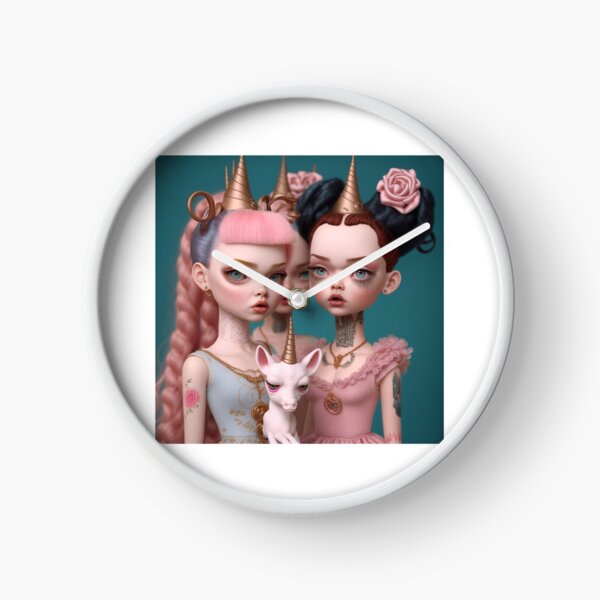 Girls Unicorn Party Clock