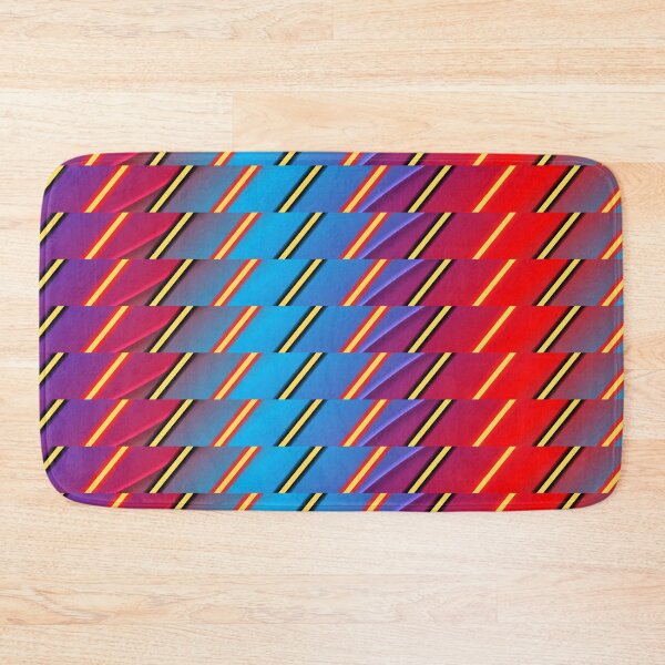 Item preview, A horizontal tape with diagonal line. Diagonal lines on neon colourful background. designed and sold by Giree07.