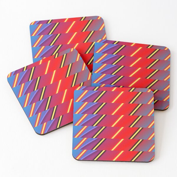 Item preview, A horizontal tape with diagonal line. Diagonal lines on neon colourful background. designed and sold by Giree07.