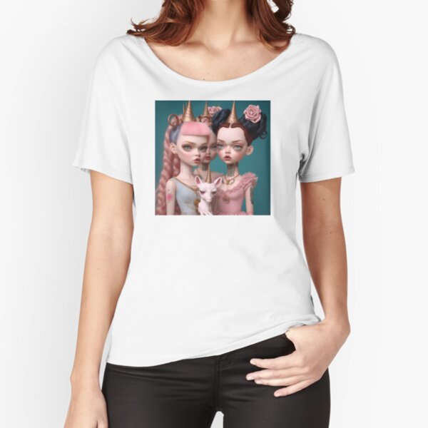 Girls Unicorn Party Relaxed Fit T-Shirt