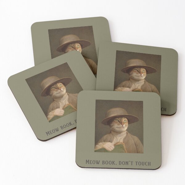 Item preview, "Meow Book" Don't Touch " Portrait Photo designed and sold by majnate.