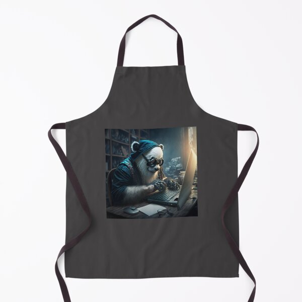Item preview, Cyberpunk panda hacker working designed and sold by ARTeez⭐️⭐️⭐️⭐️⭐️.