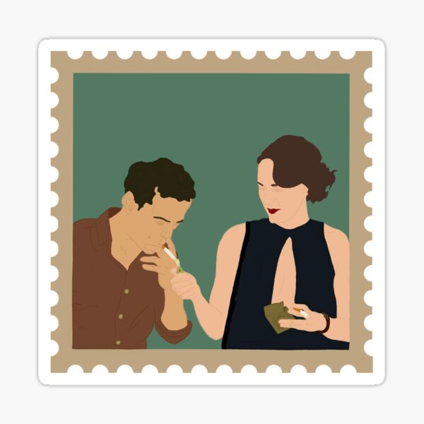 Vista previa del artículo con la obra «Fleabag y el sacerdote caliente», diseñado y vendido por frog & rose.