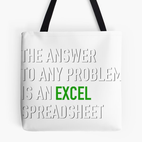 Artikelvorschau, Die Antwort auf jedes Problem ist eine Excel-Tabelle entworfen und verkauft von starry-kyla.