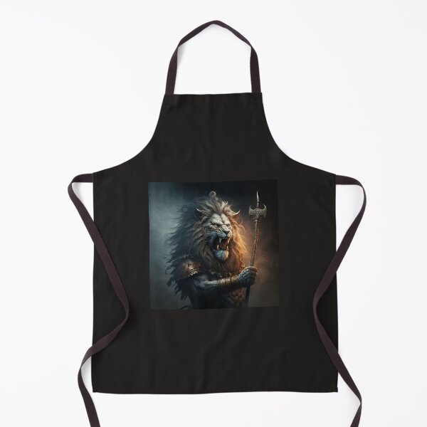 Item preview, Fierce lion holding spear designed and sold by ARTeez⭐️⭐️⭐️⭐️⭐️.