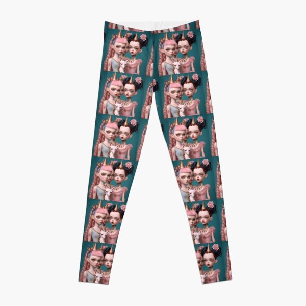 Girls Unicorn Party Leggings