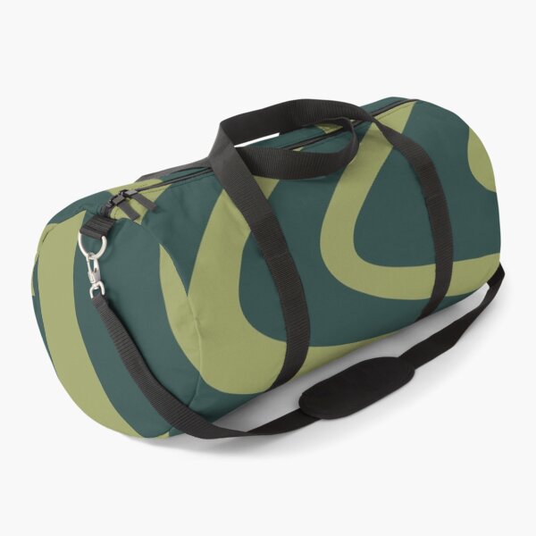 Item preview, Retro Waves Abstract - Olive and Forest Green designed and sold by PeachyLitchi.