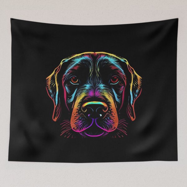 Item preview, Black Labrador Dog Colorful Paint Splash designed and sold by rafaeltto.