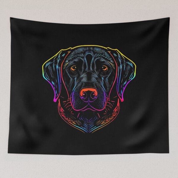Item preview, Black Labrador Dog Colorful Paint Splash designed and sold by rafaeltto.