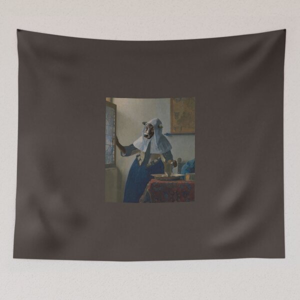 Item preview, Fancy Bovine A Cow Oil Painting Portrait Design designed and sold by majnate.